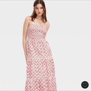 NEW Roller Rabbit x Target Floral Tie-Shoulder Tiered Maxi A-Line Dress-Med